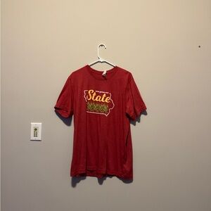 Red Graphic Iowa State T-shirt